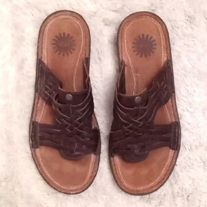 NWOT Ugg Keala Bohemian Butter Soft Braided Woven Leather Comfy Coastal …
